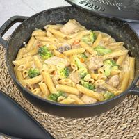 可能是義大利麵和文字的圖像