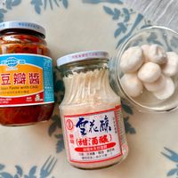 可能是豆腐、香菇和文字的圖像