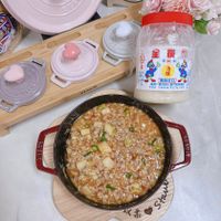 可能是火鍋、豆腐和文字的圖像