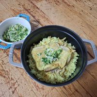 可能是燉小牛膝、印度香料飯和義大利麵的圖像