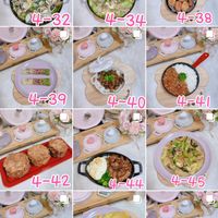 可能是豆腐、炒飯、歐姆蛋和文字的圖像