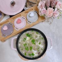 可能是豆腐、粥和文字的圖像