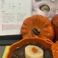 可能是香菇、火鍋、粥、豆腐和文字的圖像