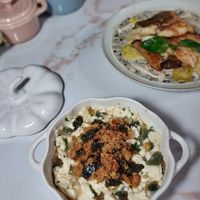 可能是豆腐、麵和粥的圖像