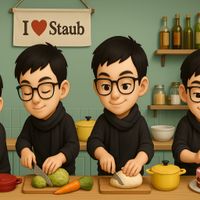 可能是顯示的文字是「 I Staub 」的圖像