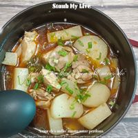 可能是豆腐、火鍋和文字的圖像
