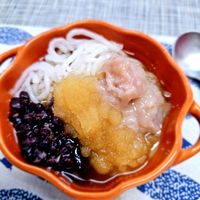 可能是魚卵、麵和粥的圖像