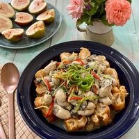 可能是無花果和豆腐的圖像