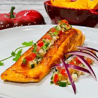 可能是煙燻鮭魚的圖像