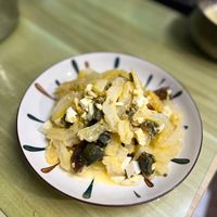 可能是鯷魚和豆腐的圖像