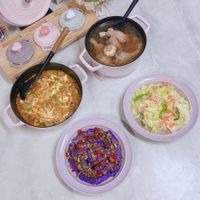 可能是火鍋、豆腐和文字的圖像