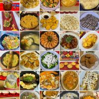可能是拉麵、炒麵和顯示的文字是「 7月月曆料理 49個項目 49 නය B 」的圖像