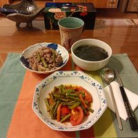 可能是豆腐和紫蘇的圖像