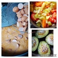 可能是豆腐、水波蛋和文字的圖像