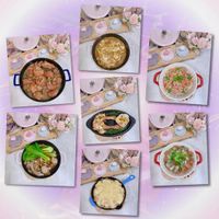 可能是炒飯、炒麵、牧羊人派和文字的圖像