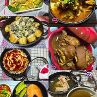 可能是豆腐、燉小牛膝和文字的圖像