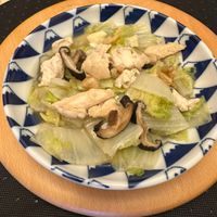 可能是香菇和豆腐的圖像