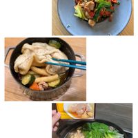 可能是豆腐、香菇、火鍋和拉麵的圖像