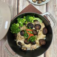 可能是香菇、豆腐和文字的圖像