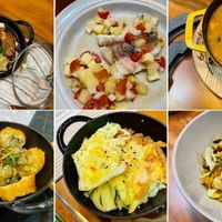 可能是西班牙大鍋飯、粥、義大利麵、豆腐和顯示的文字是「 Staub 」的圖像