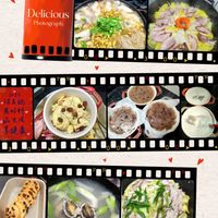 可能是炒麵、粥和顯示的文字是「 Delicious Photograph. 2025 俏美鍋 麦好拼 ตัง 生活 生活 享健康。 EIAUR 3 」的圖像
