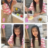 可能是 4 個人、半圓形餡餅和顯示的文字是「 LOD BEAUTYSTUDIO BEAUTY STUDIO 1 2 3 4 SHOW ORSELI OUT 」的圖像