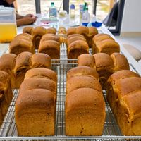 可能是 2 個人、戚風蛋糕和黑麥麵包的圖像