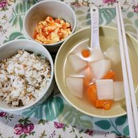 可能是粥和豆腐的圖像