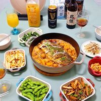 可能是豆腐、義大利麵和文字的圖像