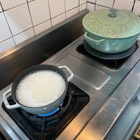 可能是義大利麵、粥和豆腐的圖像