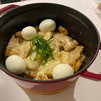 可能是火鍋、粥、水波蛋和拉麵的圖像