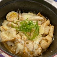 可能是義大利麵和豆腐的圖像