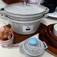 可能是顯示的文字是「 STAUB MHES stagb 焼銀料 ٠ LA STAUB STAUB ST STAUD AUD 」的圖像