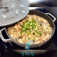 可能是香菇、火鍋、豆腐和文字的圖像