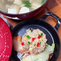 可能是火鍋和豆腐的圖像