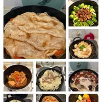 可能是拉麵、麵、牧羊人派、西班牙大鍋飯、豆腐和顯示的文字是「 HAPPY HAPPYWEEKEND WEEKEND InstaMag op SUUSS SSADS 00 」的圖像