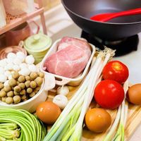 可能是豆腐和麵的圖像