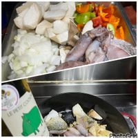 可能是燉小牛膝和顯示的文字是「 Dt S0g O COOHA COCHO 2A LE PETIT PETIT P 」的圖像
