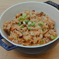 可能是炒飯、豆腐和文字的圖像