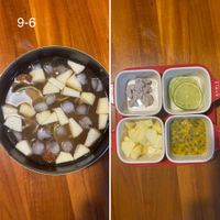 可能是豆腐、粥、龍眼和文字的圖像