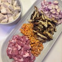 可能是豆腐和香菇的圖像