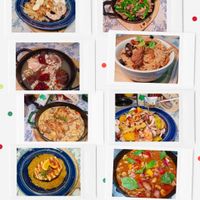 可能是豆腐、西班牙大鍋飯、牧羊人派和文字的圖像