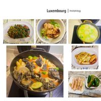 可能是義大利麵和顯示的文字是「 Luxembourg I InstaMag 9-20 AA 9-17 9-8 9-27 Ng9-27 Kieltk 」的圖像