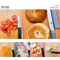 可能是刀和顯示的文字是「南屯區 InstaMag 10月6日，2025 SIAING I PERIa 四一間」的圖像