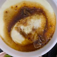 可能是粥、拉麵和水波蛋的圖像