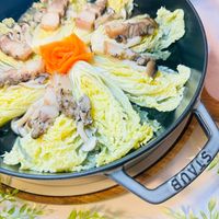 可能是火鍋、豆腐和文字的圖像