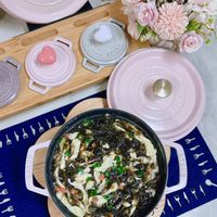 可能是火鍋、豆腐和文字的圖像