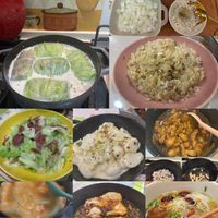 可能是麵、豆腐和炒麵的圖像
