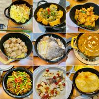 可能是豆腐、西班牙大鍋飯、歐姆蛋、炒飯和牧羊人派的圖像