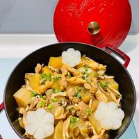 可能是豆腐、香菇和文字的圖像